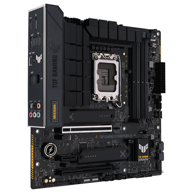 Материнская плата ASUS TUF GAMING B760M-PLUS D4, чипсет B760, LGA1700, DDR4, Micro-ATX
