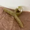Матча-зелёный желейный перекрёстный зажим