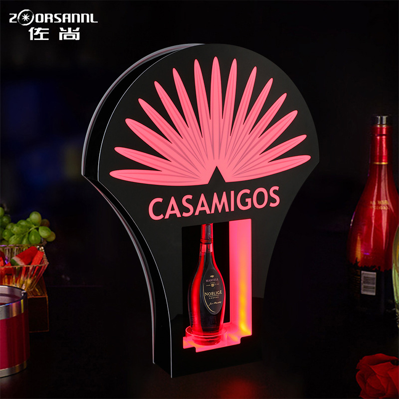 Zoshang bar KTV brillante asiento de vino condujo base de vino rojo tequila champán estante de exhibición estante de vino creativo club nocturno