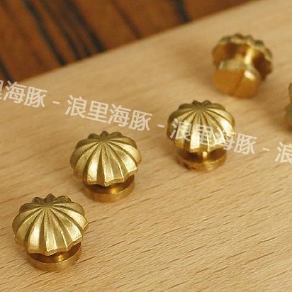 黄铜菊花钉短财装饰扣 手工DIY自制皮革皮具财布扣 面径11mm 8005