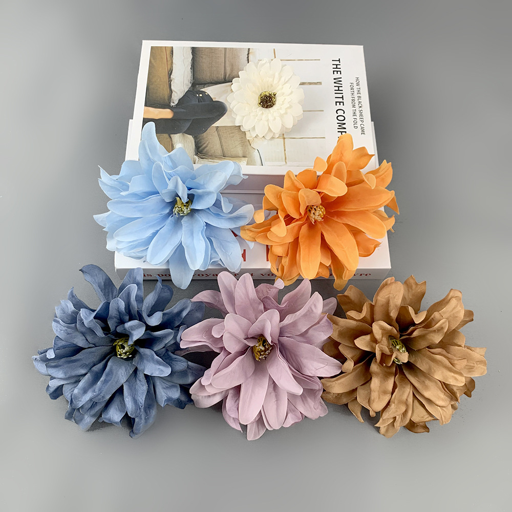 Simulación de flores de orquídea 14cm diámetro de orquídea violeta material de lámpara de flores DIY flor de pared flor de flores falsas flores