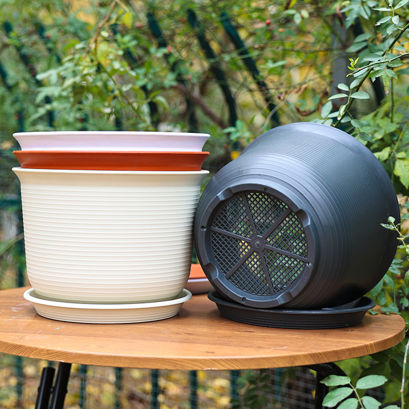 樹脂プラスチック植木鉢肥厚セラミック植木鉢大型ポトスバラ多肉植物小さな植木鉢屋内バルコニー|undefined