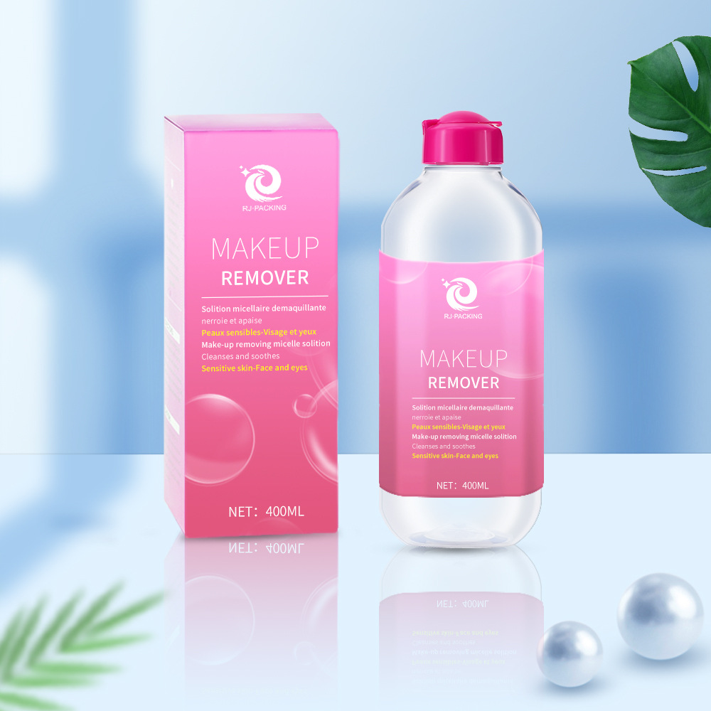 400ml透明pet塑料洗护瓶 挤压翻盖瓶 透明卸妆水瓶粉色翻盖圆肩