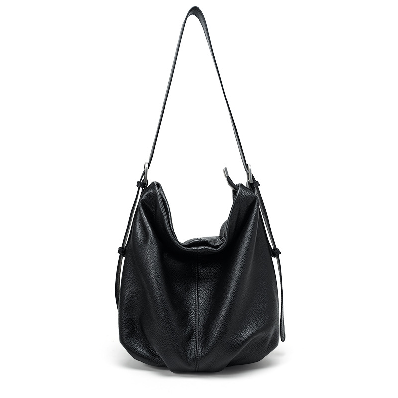 2026 New Arrival Women's Shoulder Bag Genuine Top Grain Cowhide Leather Tote Bag Large Capacity Minimalist Casual European And American Style - Thumbnail 8