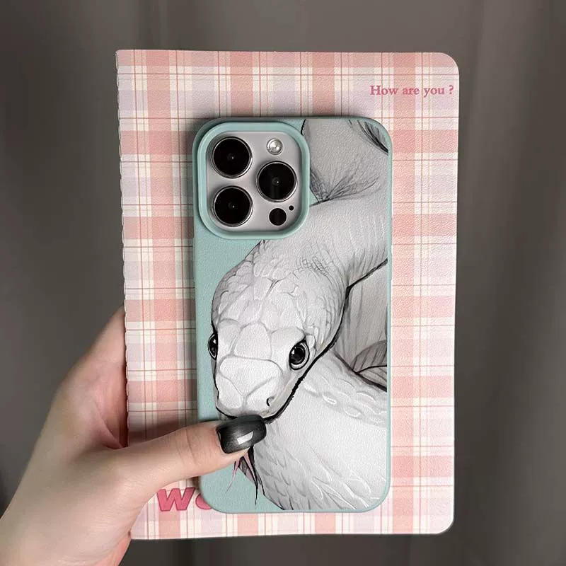 Phone Case Apple iPhone16 Compatible — Lychee Texture, Soft TPU Frame, Multiple iPhone Models