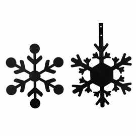 铁艺圣诞门环挂钩挂件雪花装饰品花圈小挂件客厅餐厅墙面装饰品