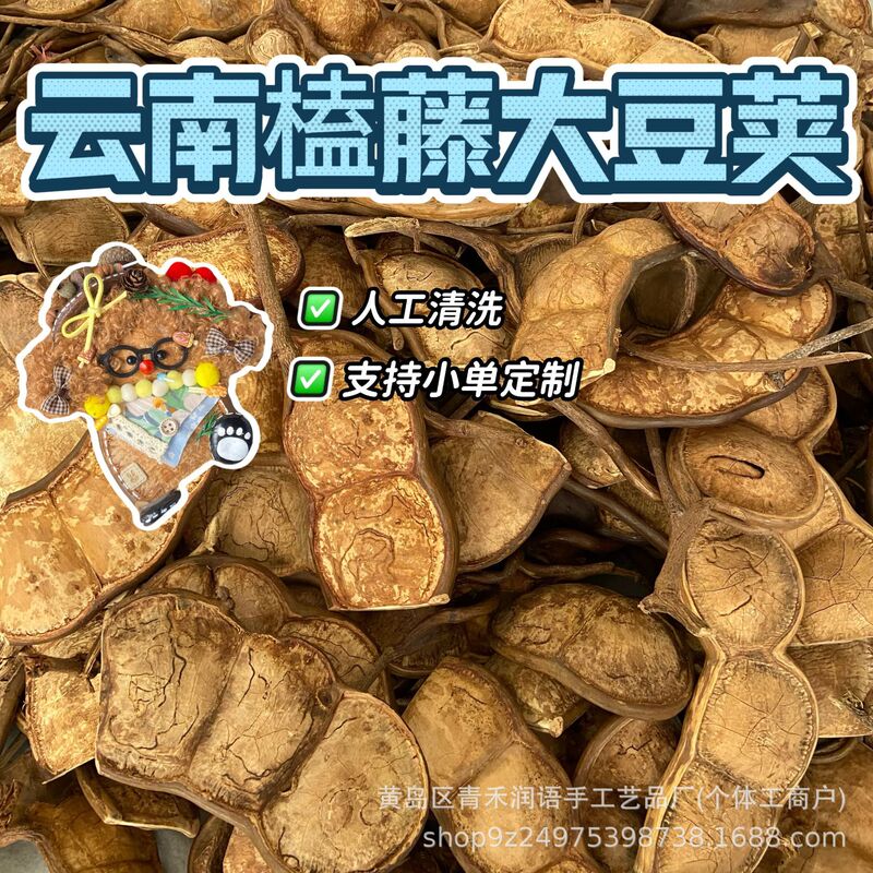 Yunnan rattan pod, peace bean, soybean pod seeds, handmade pendant DIY peace bean, pod doll raw materials Yunnan rattan pod, peace bean, soybean pod seeds, handmade pendant DIY peace bean, pod doll raw materials
