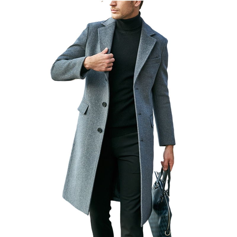 Hot order 2024 new product thick woolen men's coat fashion jacket Japan and South Korea casual_voghion.com