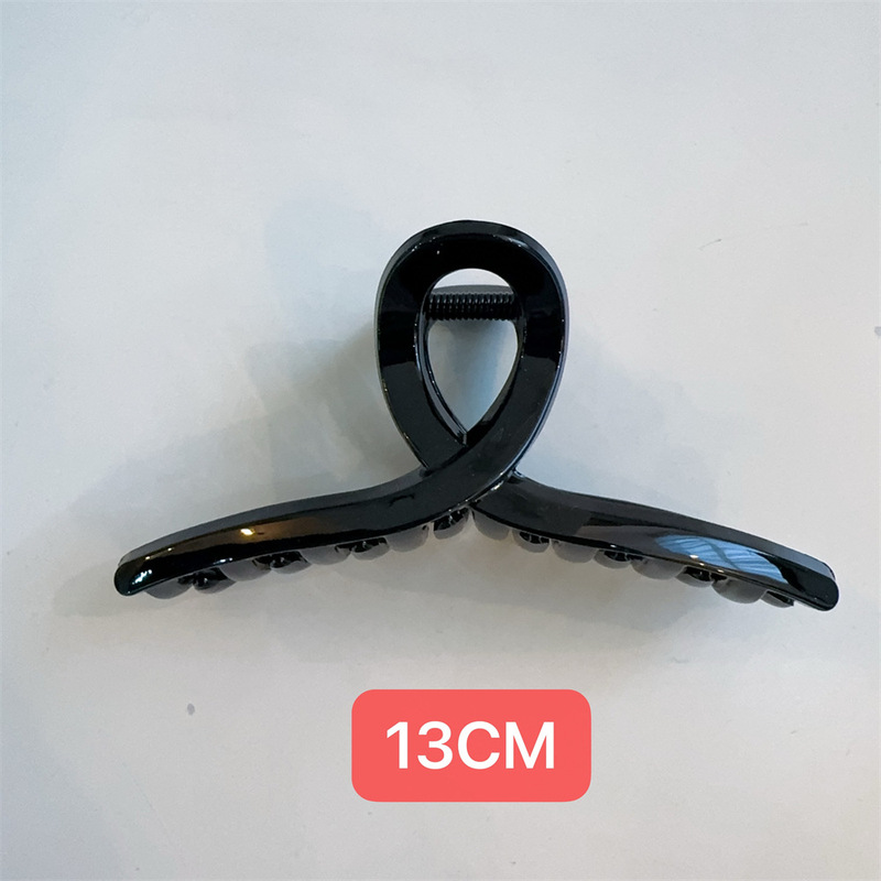 韓国イン新しいクラシック黒幾何学ヘアピンファッションヘアグリッパーシャーククリップ多用途帽子ヘアアクセサリー女性のための|undefined