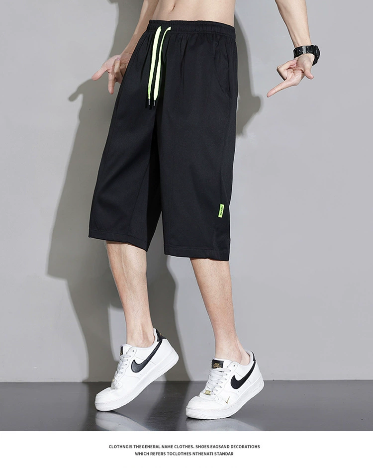 Новые летние повседневные шорты для мужчин, модные свободные спортивные повседневные спортивные штаны с пятью точками на ощупь.