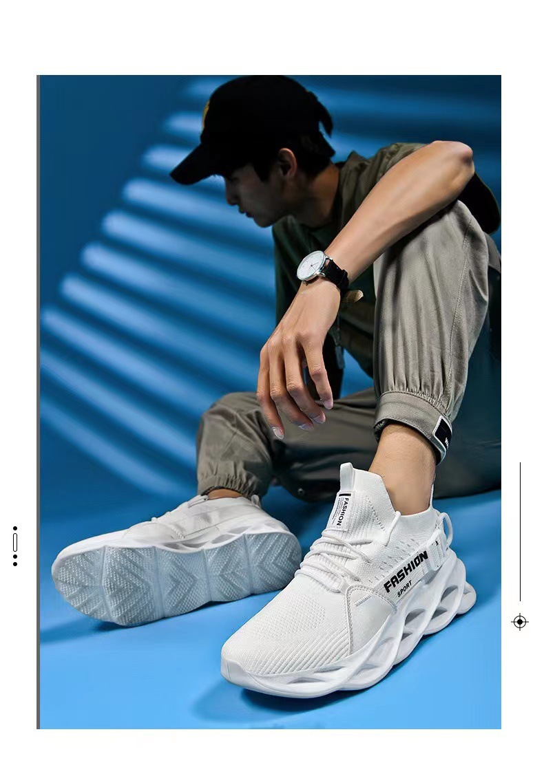 Scarpe da tennis da uomo Scarpe casual Scarpe in pelle Sneakers Tessuto Suola in gomma Calzature leggere e durevoli_voghion.com