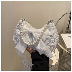 小衆がデザインした甘い風の蝶結びの脇の下のカバンの女性の夏の2025の新型のファッションの百合のショルダーバッグの女性