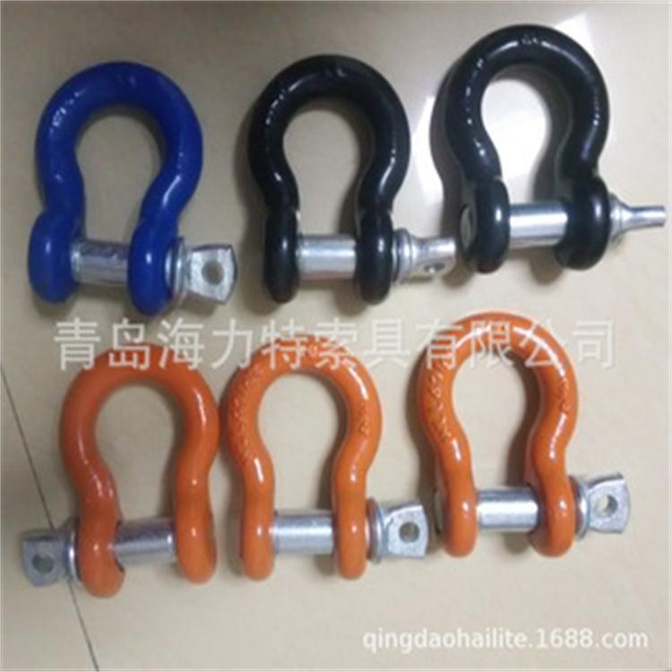 厂家生 产弓形卸扣 高强度起重卸扣链条连接器U型卡环卡保险扣
