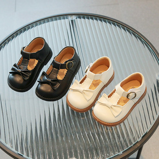 Girls Shoes Cute Bow Princess Shoes Summer New Fashion Soft Bottom Velcro Shoes Shoes Performance Shoes