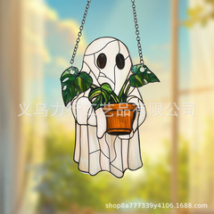 国境を越えた新しいハロウィーンのアクリル吊り下げ装飾屋内屋外ホリデーウィンドウ装飾ペンダント屋外吊り下げ装飾