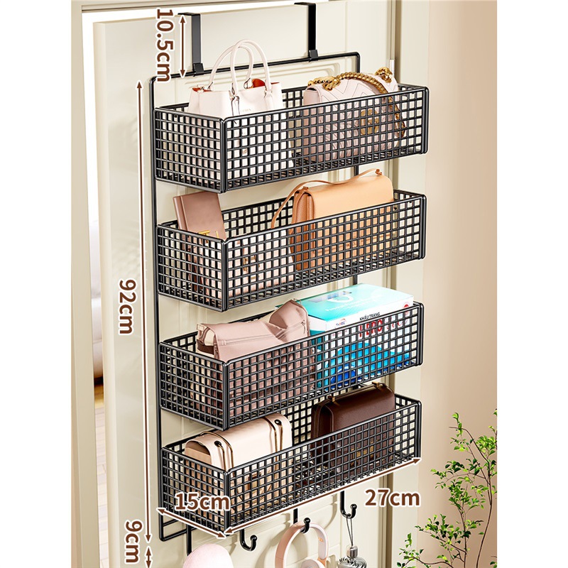 검정색 4겹 중간 크기(후크 포함)