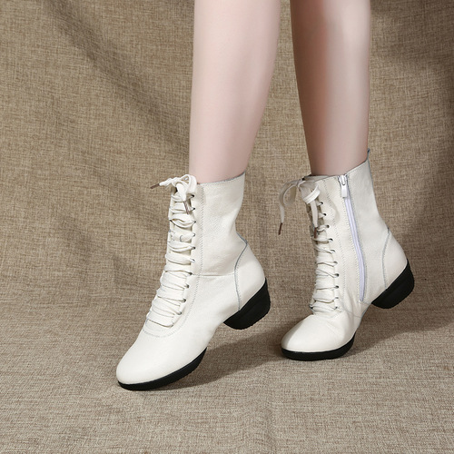  Adult Sailor Dance Shoes Women's Autumn and Winter Dance Shoes Boots Square Dance Shoes Four Seasons Soft Sole Dance Martin Boots