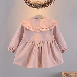 女宝春秋季外套时髦新款1-2-4岁女童时尚洋气风衣3周岁小女孩上衣