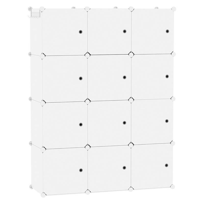 12 cuadrículas blancas con puerta