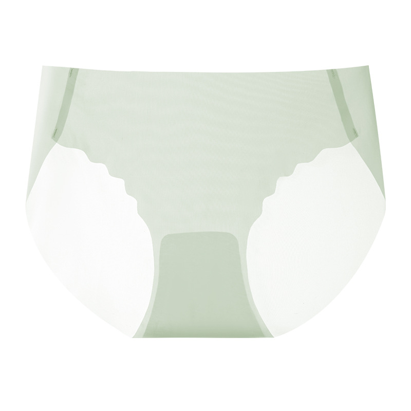 Bragas sin costuras para mujer verano delgado de cintura baja sexy seda de hielo entrepierna de algodón puro antibacteriano transpirable invisible refrescante image 12