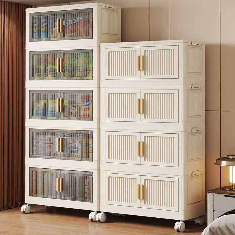 折叠收纳箱免安装家用收纳柜卧室衣物被子储物箱客厅玩具置物架子