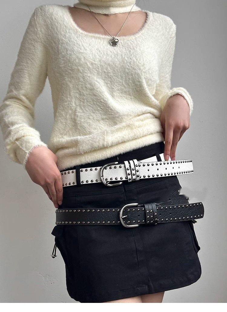100g Weight Belt Classification 1 Piece Quantity Holiday, Street Occasion Pu Leather, Alloy Material Solid Color Pattern All Seasons Season Women's Gender Simple Style, Streetwear Style Simple Style Streetwear Solid Color Pu Leather Alloy Women's Leather Belts 13