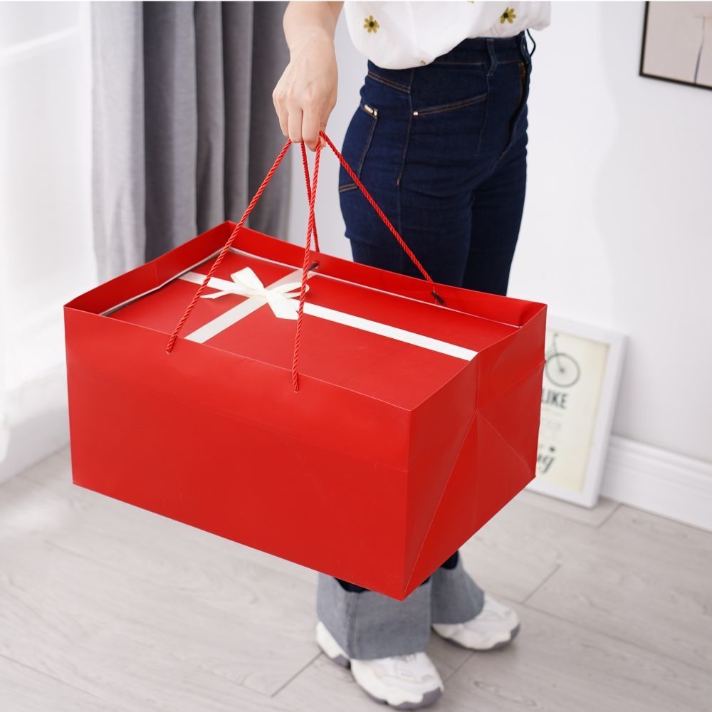 红色超大号礼物盒空盒结婚礼盒送女友生日礼物包装盒长方形礼品盒
