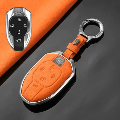 Car key bag — Key Set M8 Master gs3 - chuanqi-c-five-key-tarnish-aluminum-alloy-orange-suede-upgrade-ring-buckle