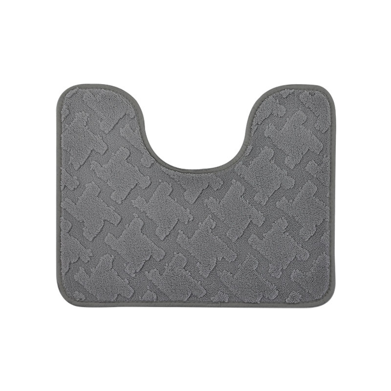 Nuevo Jacquard baño de peluche absorción de agua esterilla de suelo de color sólido antideslizante esterilla de baño baño puerta de ducha esterilla transfronteriza