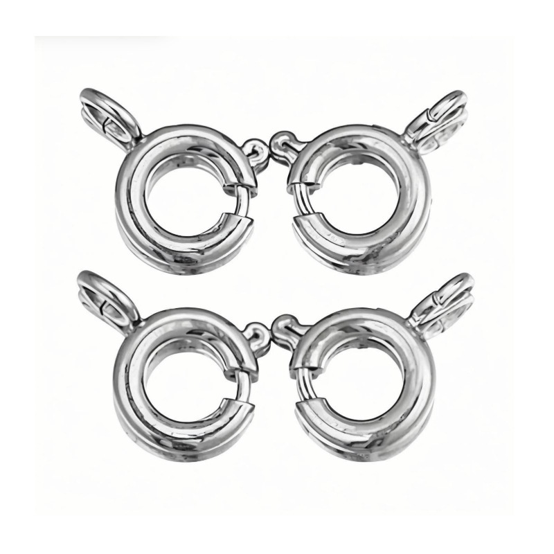ステンレス鋼高弾性ラウンドスプリングバックル DIY ネックレスブレスレットバックルジュエリーバックルアクセサリースリングショットバックルジュエリーアクセサリー|undefined
