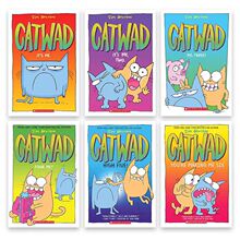 Catwad 鬼马喜猫6册 小学生英语课外读物 幽默搞笑漫画绘绘本故事