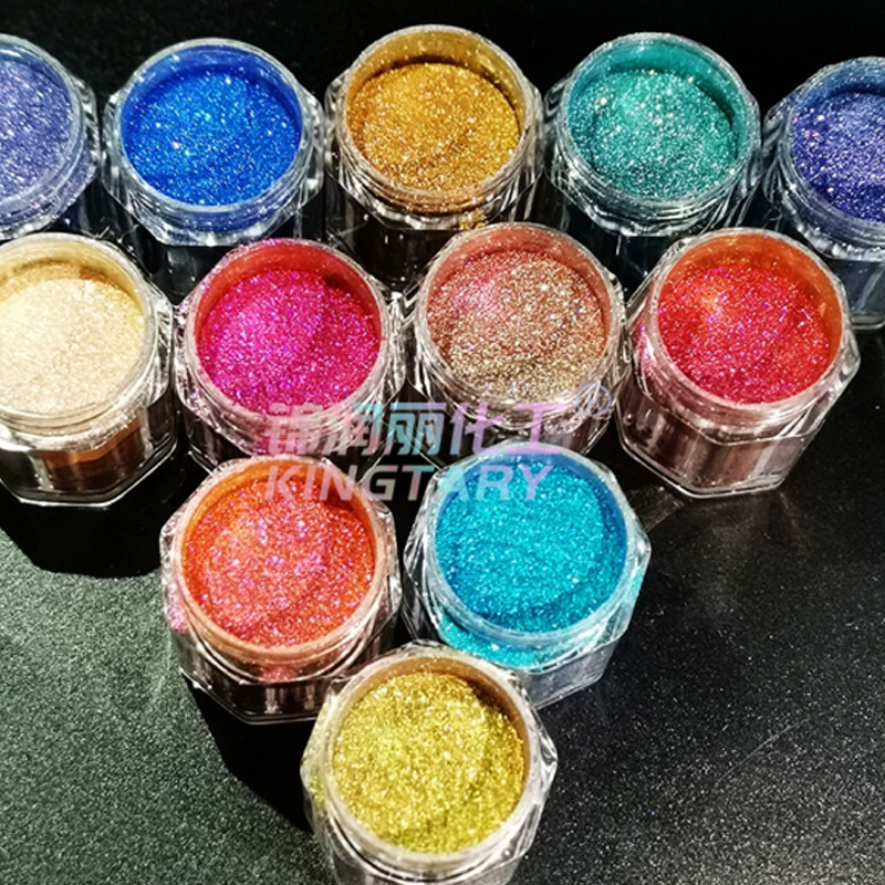 钻石珠光效果颜料 钻石粉玻璃鳞片闪亮彩色珠光粉