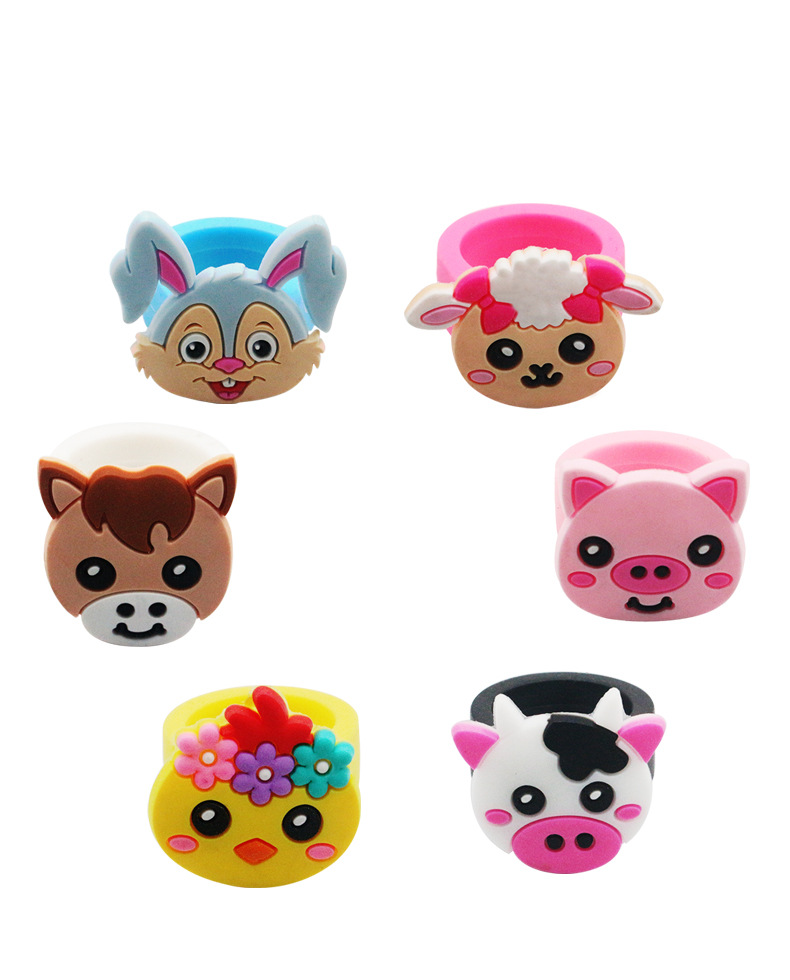 Fashion Animal Synthetic Resin Epoxy Rings display picture 7