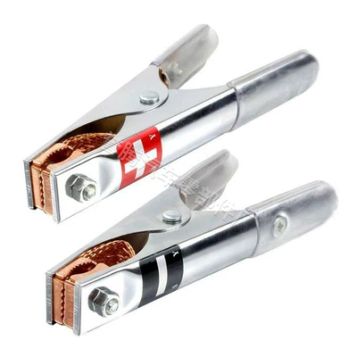 Battery Clamps Car Jumper Cables Thickened Pure Copper Alligator Clips Battery Cable Connectors Wholesale (Car on the line of fire) - pure-copper-positive-electrode-negative-electrode