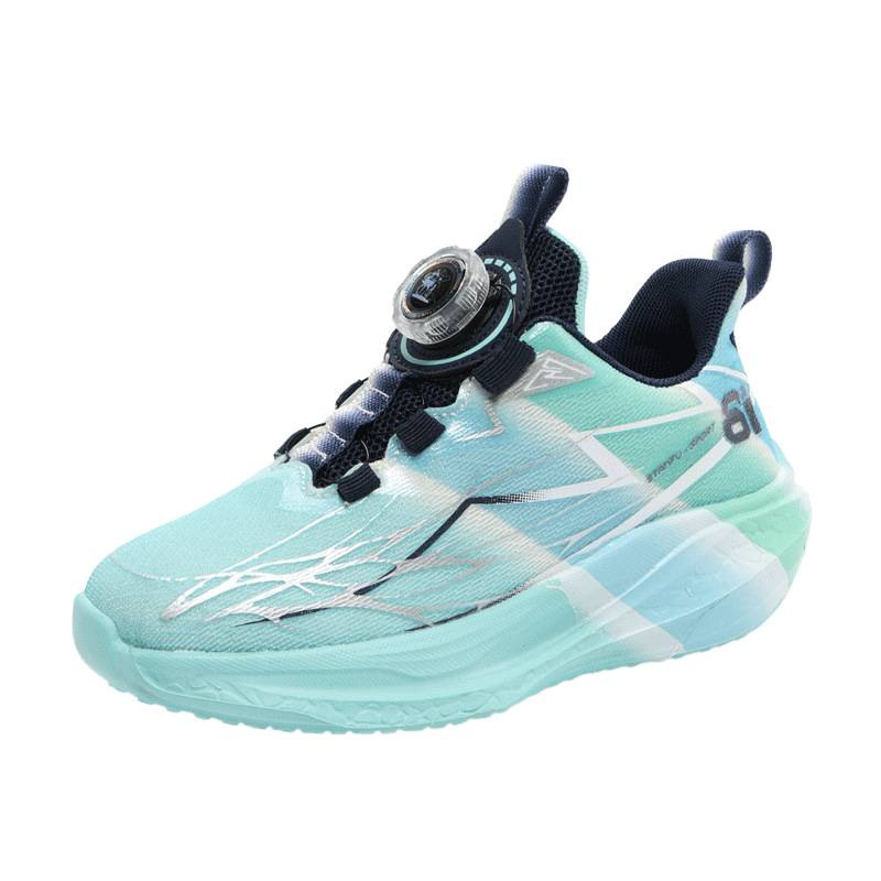 Zapatos deportivos de botón para niños, zapatos de carrera profesionales para estudiantes, redes transpirables de otoño, nuevos zapatos de entrenamiento para niños y niñas