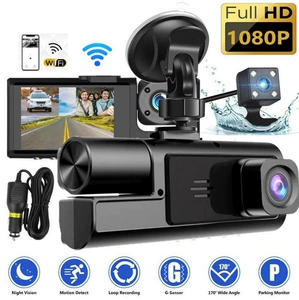 A22 3 kameralı 1080P HD, WiFi-lı avtomobil DVR videoqeydiyyatçısı
