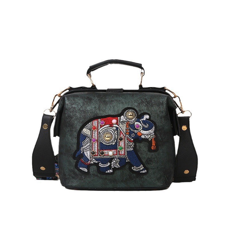 跨境医生包泰国刺绣包热销卡通大象女士包印度异域手提风斜挎包