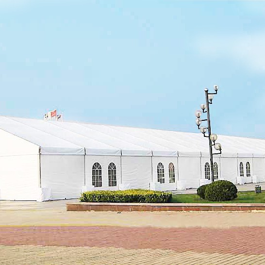 Fábrica personalizada tienda de aleación de aluminio almacén de almacenamiento exposición evento boda grande al aire libre tienda de estilo europeo