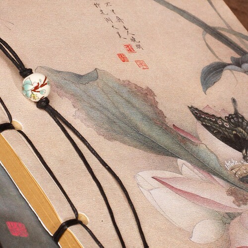 Ancient rhyme 28 retro handmade thread-bound sketch book antique sketch note diary Chinese ethnic ancient style