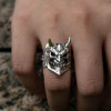 Metal mask, two-color ring, European style, wholesale, plus size