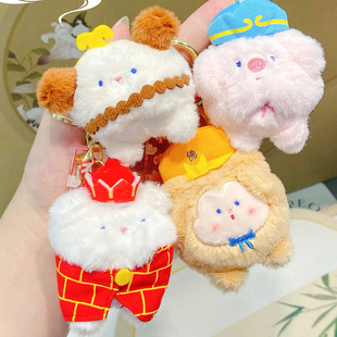 Jinnew Original Q Edition Mini Journey to the West Master-apprentice Four Plush Pendant Cute Dump Bag Hanging Gifts