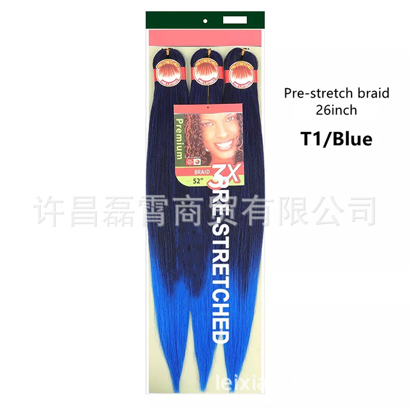 3X pre-estirado trenza ignífugo pelucita negra trenza sucia 52 "agua caliente disponible