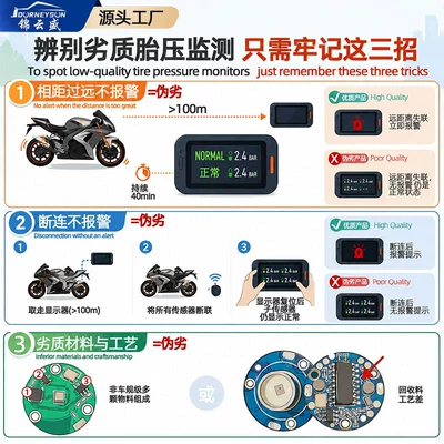 and shockproof, with internal and | Tire pressure monitoring system