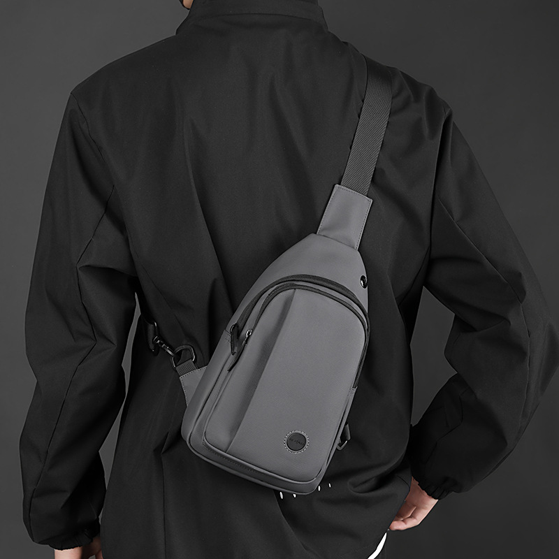 WEPOWER nuevo bolso de pecho para hombre estilo coreano simple y avanzado bolso de mensajero práctico al aire libre casual en el pecho