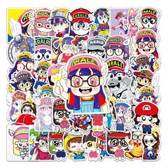 50 pieces of Ala Lei cartoon Japanese cartoon graffiti suitcase scooter bicycle car stickers waterproof decorative stickers