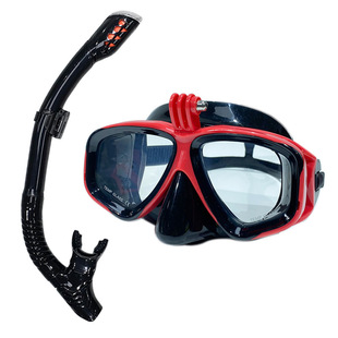 Snorkeling glasses silicone swimming goggles diving goggles myopia mask deep diving equipment gopro small ant camera diving goggles