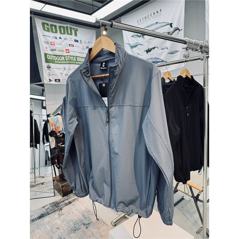 Cooling, Windproof, Breathable and Water-Repellent Men's Spring and Summer Thin Outdoor Casual Stand-Up Collar Sun Protection Jacket