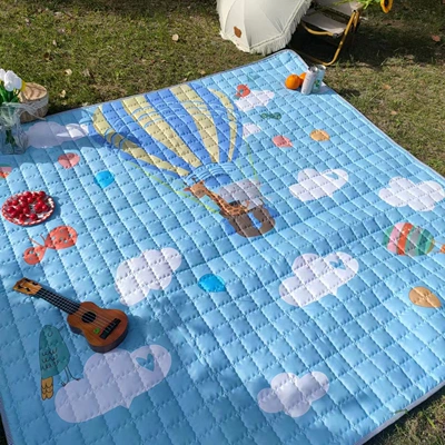 Avtomobil döşəmə paspasları outing Autumn outing Seaside - hot-air-balloon-190200cm