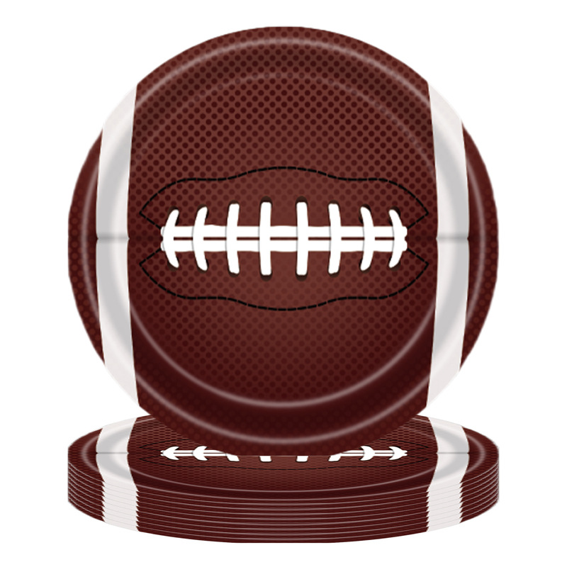 クロスボーダーバスケットボールサッカーラグビー野球セット食器スポーツゲームパーティー装飾使い捨て紙皿用品|undefined