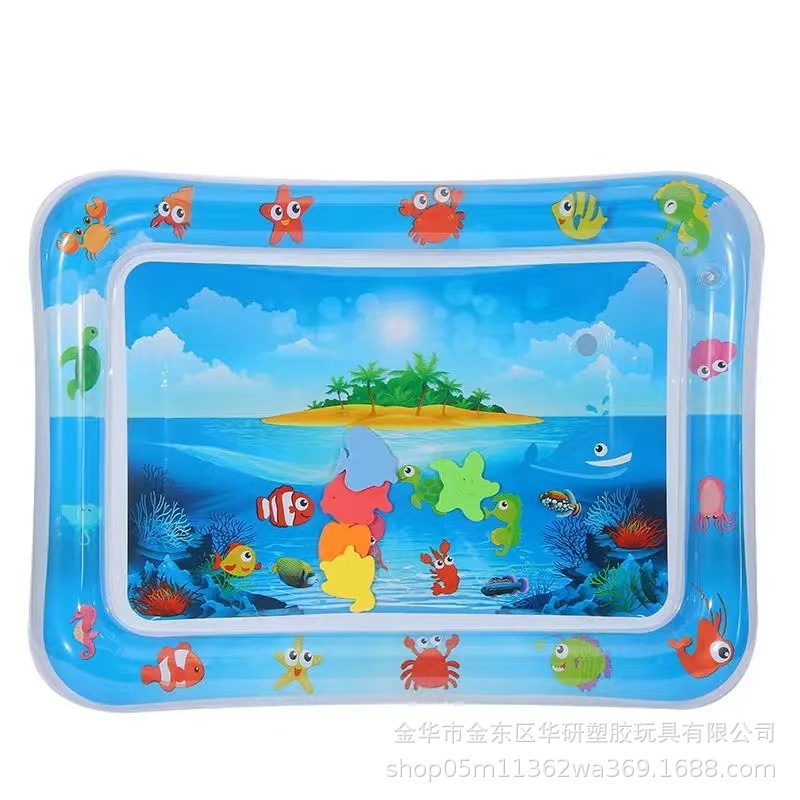 Cojín de palmaditas inflable para niños transfronterizos de Amazon Cojín de agua de palmaditas para bebés engrosado Cojín de juguete de palmaditas para bebés al por mayor